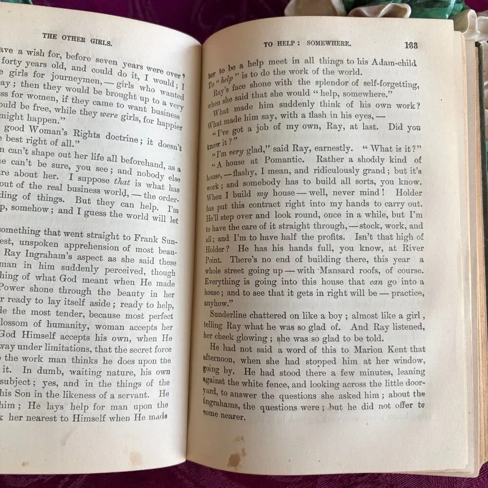 1894 The Other Girls by Mrs. A. D. T. Whitney, Victorian Women’s Antique Fiction